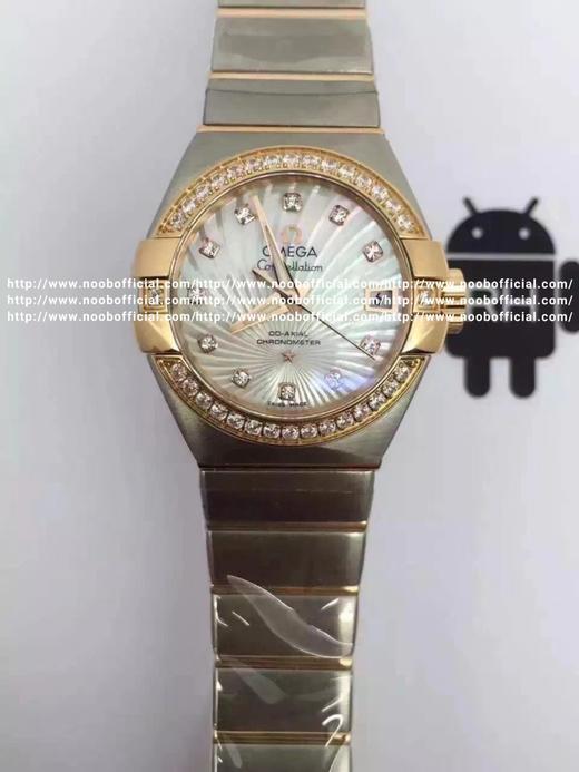 V6新品：欧米茄星座系列PLUMA轻羽腕表，搭载一比一8520机芯，天然蓝色炫彩贝母表盘，表扣轴承采用与正品一样的材质，一比一的做工，市场公认好的版本！ 商品图0