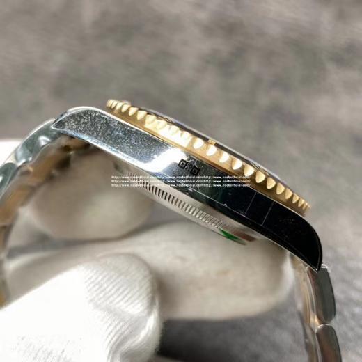 N厂v10包金版水鬼！top品质！非壕勿扰！V10版！劳力士经典SUB系列，蓝水鬼间金款，市场好版本 ！材质真正18K包金，搭载原装进口2836机械机芯 ，更高要求可选装瑞士进口机芯（eta机芯）黑盘 商品图4