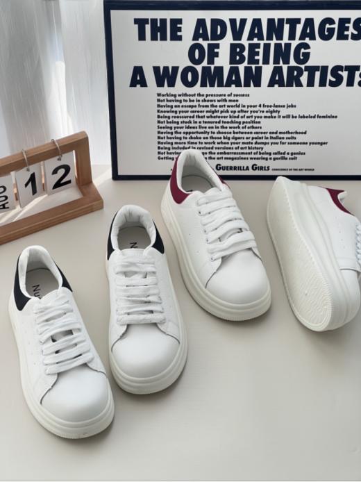 爆款🔥1️⃣折入‼️专柜炒到4k➕咱团购秒杀价69💰【英国Nudilor麦昆同款小白鞋S6078】时尚界的“梵高”😍 纪梵希前首席设计小白鞋 商品图2