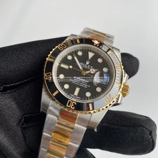 N厂v10包金版水鬼！top品质！非壕勿扰！V10版！劳力士经典SUB系列，蓝水鬼间金款，市场好版本 ！材质真正18K包金，搭载原装进口2836机械机芯 ，更高要求可选装瑞士进口机芯（eta机芯）黑盘 商品图11