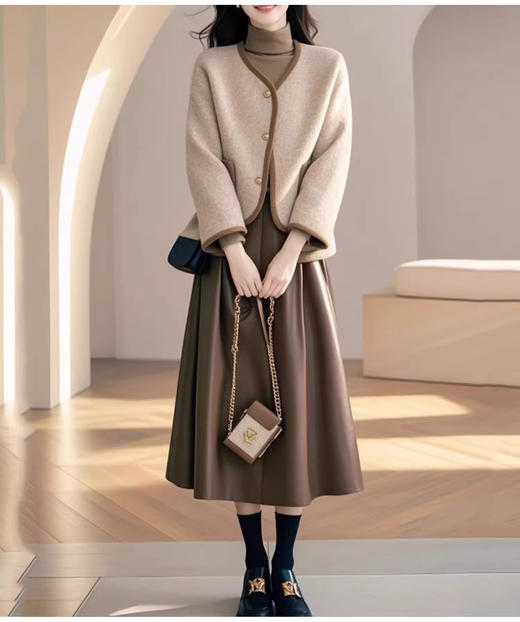 裁缝学苑AS419新款一整套小香风外套上衣女装两件套装裙纸样裁剪样板 商品图1