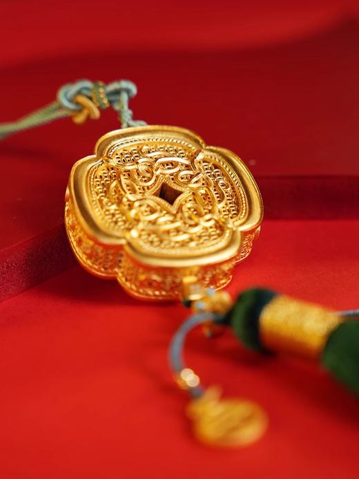 朱炳仁铜 花丝 挂件 伴手礼生日礼物 配饰 产品名称：四方来财 商品图3