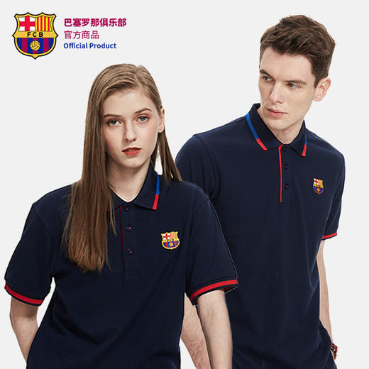 【官方正版】巴塞罗那俱乐部丨巴萨POLO运动休闲短袖T恤球迷 商品图3
