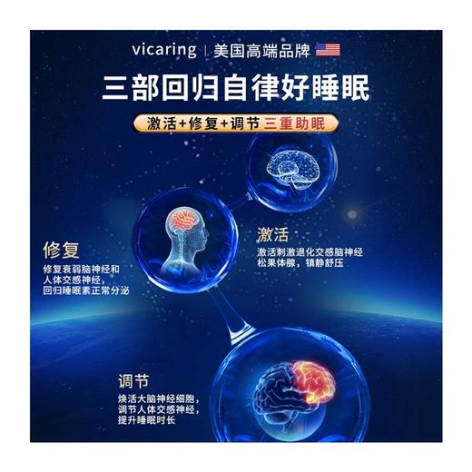 vicaring氨基丁酸安神助眠调理失眠酸枣仁熬夜焦虑神器治多梦易醒 商品图4