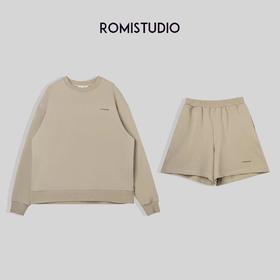 ROMI STUDIO【luxy系列】复古绿休闲百搭卫衣套装K3080/T3081(现货)