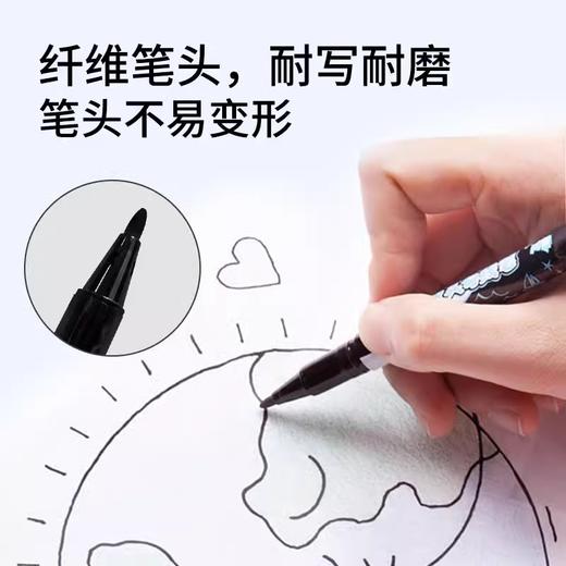 绘画记号笔| 马培德(Maped)746610CH 小双头绘画记号笔1卡装 商品图2