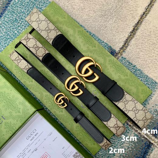 GU 情侣💏腰带 意大利🇮🇹进口GG压印帆布面料  搭配进口小牛皮，经典GG五金扣头 时尚魅力大气上档次 🎁全套专柜包装 商品图1