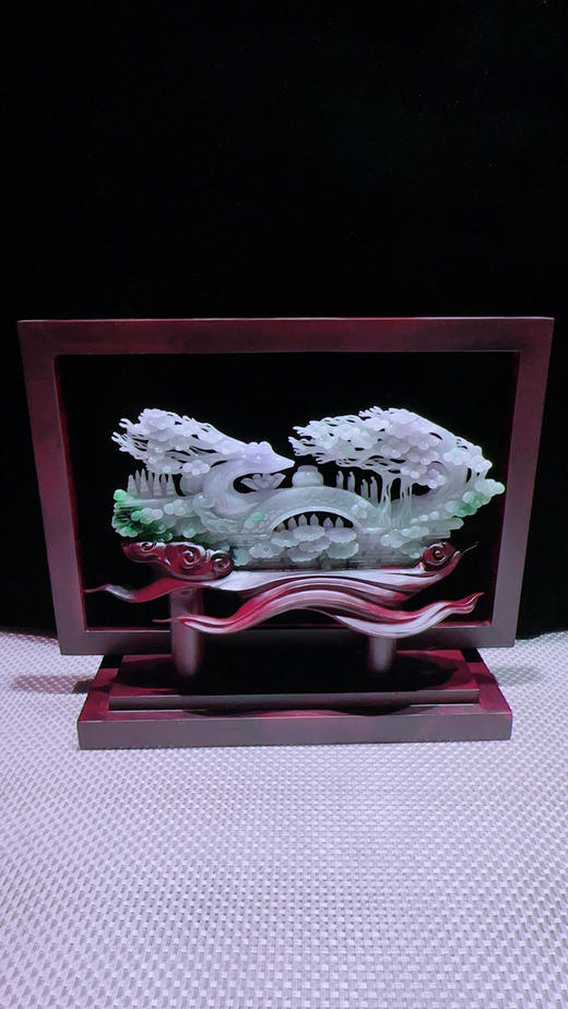 620831翡翠摆件【鹿鸣蝉音】 商品图4