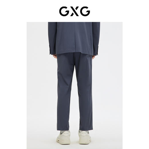 GXG男装蓝色简约基础休闲商务套西西裤  春季热卖爆款休闲裤 商品图3