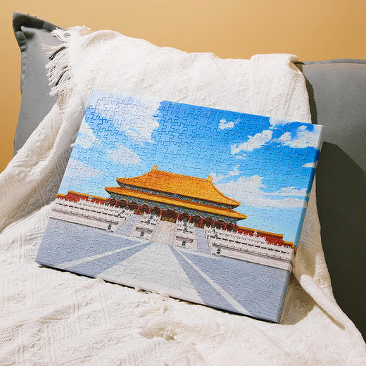 故宫文具 太和殿无框拼图 萌娃拼装 恢弘大气 商品图2