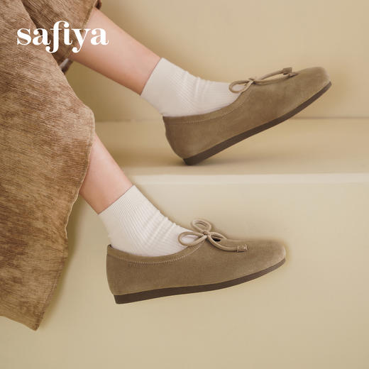 预售10天发|Safiya/索菲娅2025咖啡庄园复古软底休闲外穿舒适勃肯鞋SFD1112414 商品图4