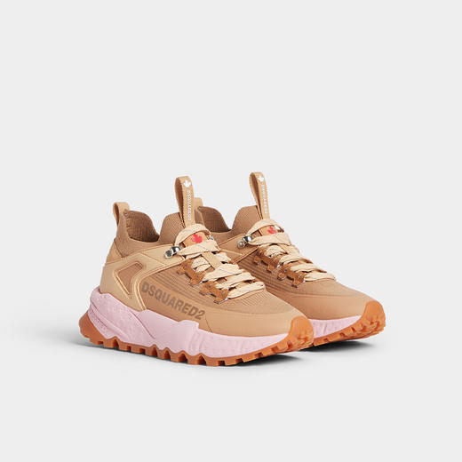 DSQUARED2 女士字母徽标印花休闲运动鞋 棕色 SNW0269 59207967 M3004 商品图1