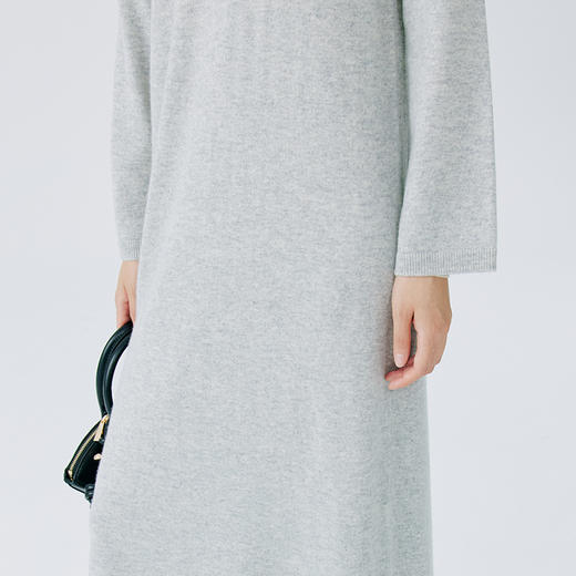 东黎 • 山羊绒女士圆领长袖简约连衣裙 4939 商品图8