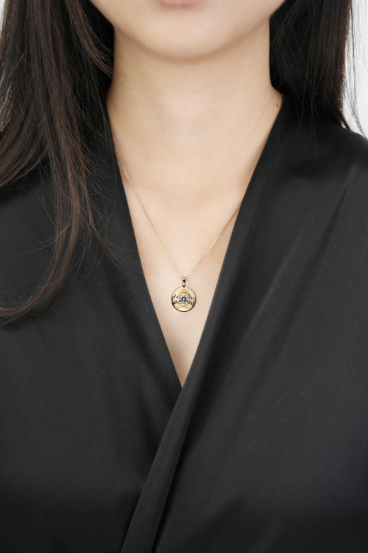 「光」18k金钻石吊坠 商品图2