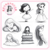 儿童插画线稿素材集 公主卷 儿童创意插画素材图集图册 童话公主简笔画画册 铅笔素描*基础绘画自学入门 商品缩略图2