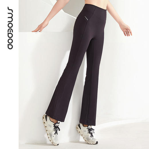 2025春夏SMOEDOD/水沐伊朵瑜伽健身微喇裤带口袋高腰收腹提臀显瘦修身6625 商品图1