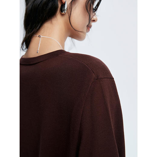 棉仓362635009-初棉天丝羊毛短袖宽松针织衫 商品图3