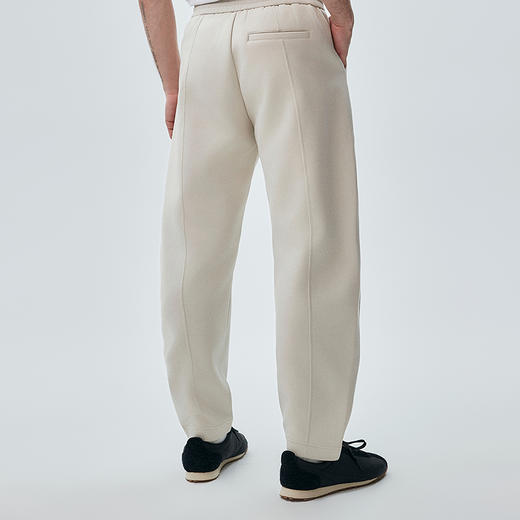 棉仓362818019-麂皮绒弹力双面宽松打褶弯刀卫裤 商品图2