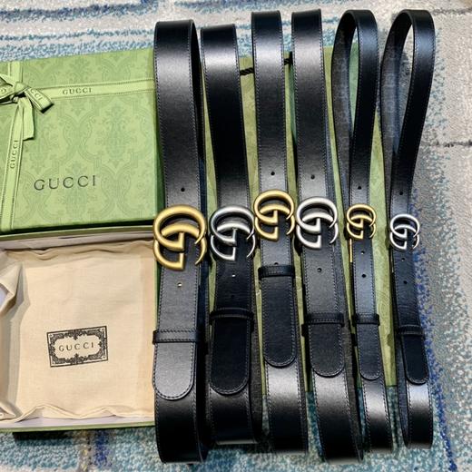 GU 情侣💏腰带 经典GG压印帆布面料  搭配黑色牛皮，旋转五金扣头 ，双面自由切换使用，时尚魅力大气上档次 🎁全套专柜包装 商品图1