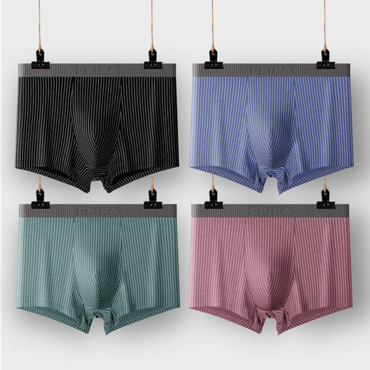 新款男士内裤纯棉抑菌平角裤运动透气短裤针织中腰四角裤中山工厂 商品图1