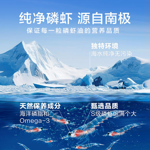 【B站专属】MegaRed脉拓南极磷虾油omega3护眼补脑非深海鱼油胶囊 商品图2