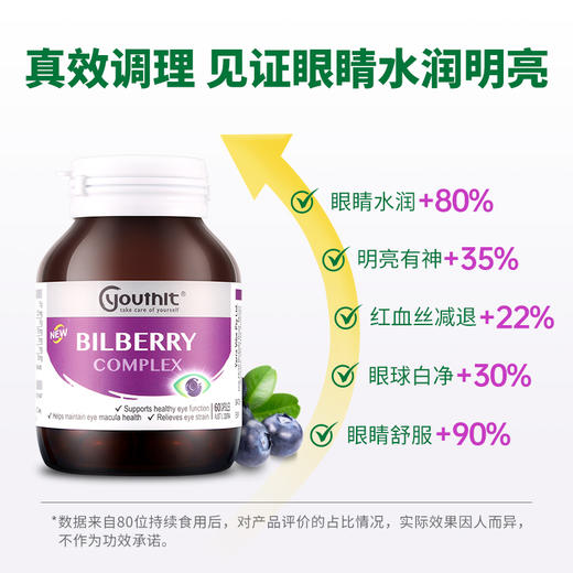 Youthit优思益蓝莓护眼丸葡萄籽奶蓟草胶囊蔓越莓 职场常备套装 商品图1
