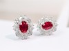 1.15ct刻面红宝石耳钉 商品缩略图2