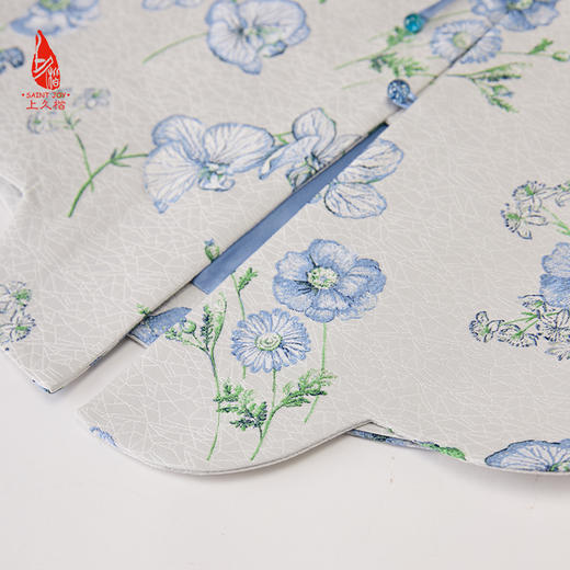 SAINTJOY/上久楷女式宋锦马甲 雾里添花 CY1044207020 商品图4