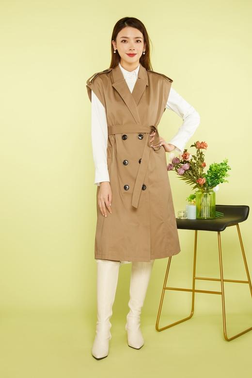 ESTELLICA 时尚经典马甲风衣外套 11411 商品图1