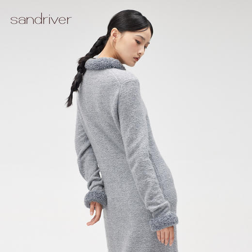 西藏羊绒女超长开叉套衫SJF96W312N 商品图3