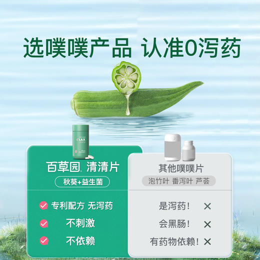 【直播秒杀】百草园清清片妈妈花园排通宿便膳食纤维秘0泻药60粒 商品图2