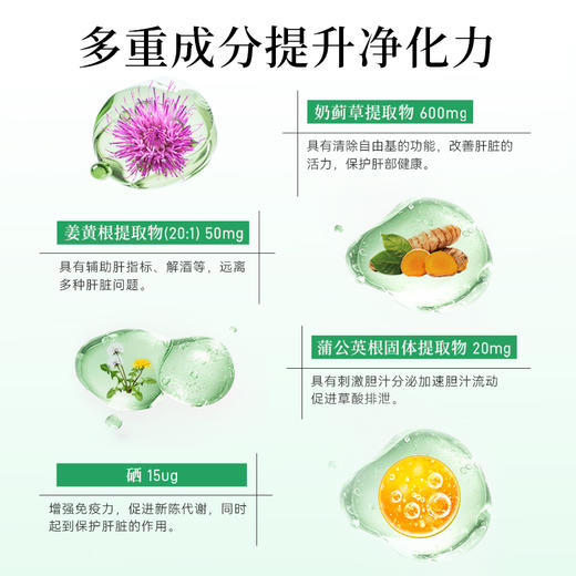 GRISSO格瑞索奶蓟草护肝胶囊软熬夜加班解酒养护肝脏 商品图1