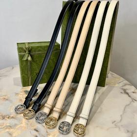 GU新款腰带 光面平纹牛皮🐂 专属定制真空电镀亮面五金 ,😍时尚出行 🎁配专柜全套包装，宽：2.5cm