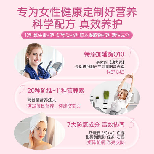 澳洲Youthit优思益女性营养复合维生素辅酶Q10矿物质保健品 2瓶 商品图2