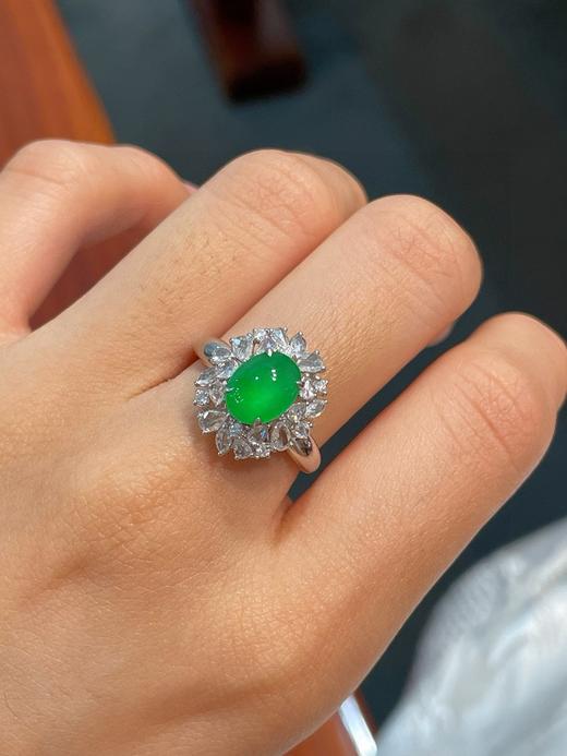 蛋面翡翠戒指 商品图3