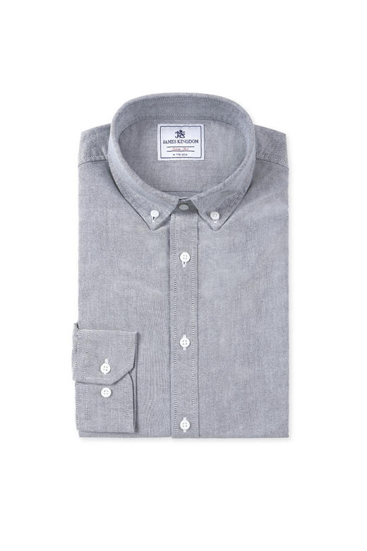 占姆士男士纯棉牛津纺衬衫团购批发 商品图1