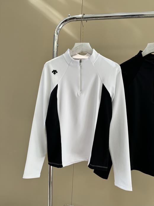 点此购买 迪桑特春秋季女士半拉链高弹长袖针织衫 qk 308531 商品图6