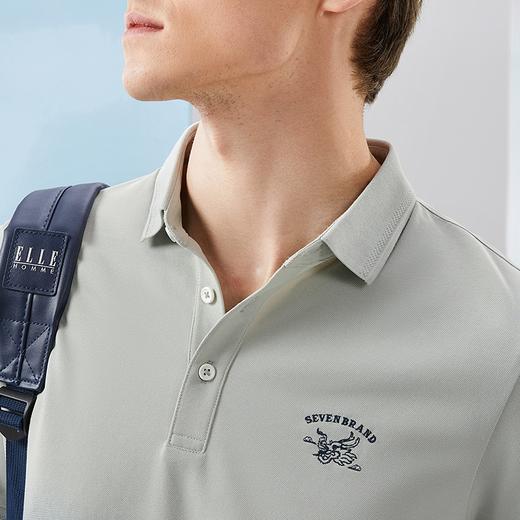 【5A抗菌】柒牌男士短袖polo衫夏季新款时尚休闲渐变印花翻领上衣 128T73080 商品图3
