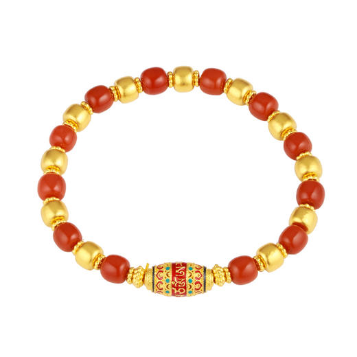 慧光文殊菩萨 足金古法金手链 黄金中国风项链时光臻藏系列【按克计价黄金2】MEMORA诗普琳GB297501 商品图8