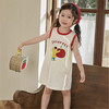 夏季女宝宝女长款背心裙婴儿凉感冰瓷棉连衣裙休闲T恤裙80-150cm 商品缩略图1