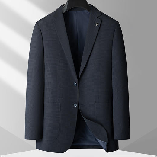 【新款DPS】大依优型大码休闲西服外套肥佬宽松平驳领单排扣西装上衣服男士加大码商务 商品图5