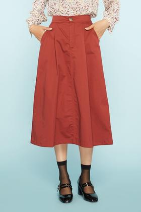 ANSUABEL 后腰松紧带A型半裙 11448