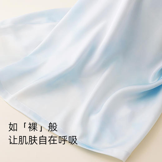 【商场同款】熳洁儿 缎面绸家居服春夏新款短袖女士开衫短袖长裤25203109 商品图3