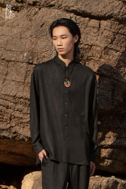 荷木HEMU丨[MEN]墨寻·长袖衬衫 商品图1