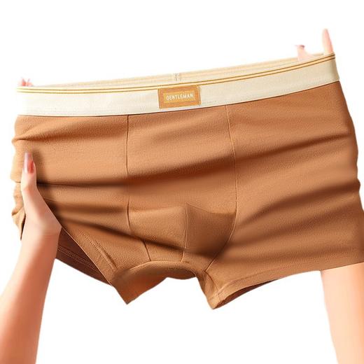 男士内裤纯棉7A抗抑菌青少年中腰舒适宽松大码平角四角短裤头潮 商品图4