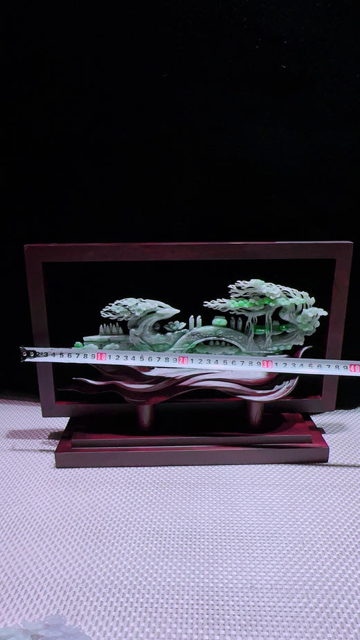 620830翡翠摆件【鹿鸣蝉音】 商品图1