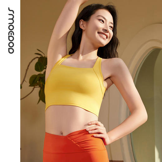 2025春夏SMOEDOD/水沐伊朵蝴蝶美背可插胸垫瑜伽健身稳定收副乳挂脖交叉设计50188 商品图3