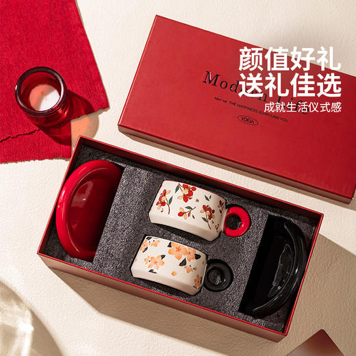 摩登主妇咖啡杯碟套装高档精致陶瓷杯子结婚礼物乔迁暖居杯具礼盒 商品图4