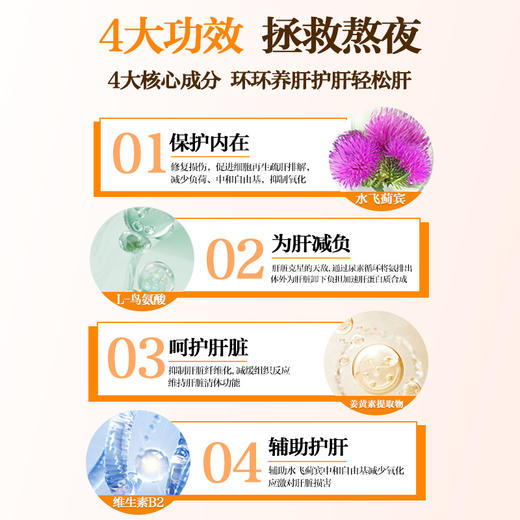 DonCoo护肝片奶蓟草水飞蓟熬夜男养肝女性保健品官方正品旗舰店H 商品图2