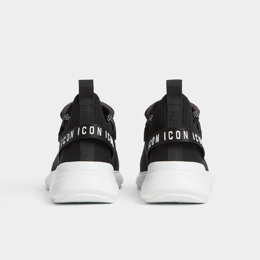 DSQUARED2 男士弹力聚酯纤维平纹针织套穿休闲运动鞋 黑色 SNM0396 59207989 M063 商品图2